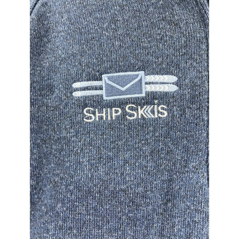Patagonia Better Sweater 1/4-Zip Fleece Pullover Blue 25522 Men's M Ship Skis - Picture 3 of 7